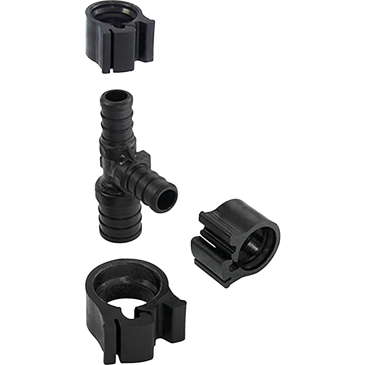 Reliable Flair-It PEXLock 3 4 In. x 1 2 In. x 1 2 In. Plastic Reducing PEX Tee Versatile