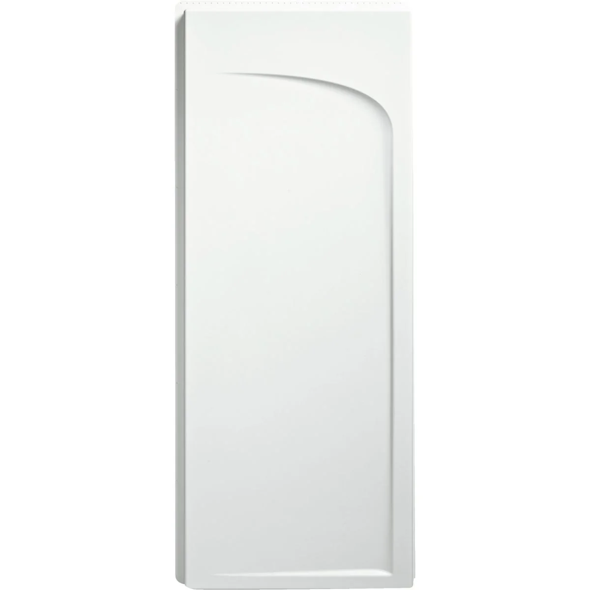 Recyclable Sterling Ensemble 72-1 2 In. H x 34 In. D Curved Shower End Wall in White High-Performance