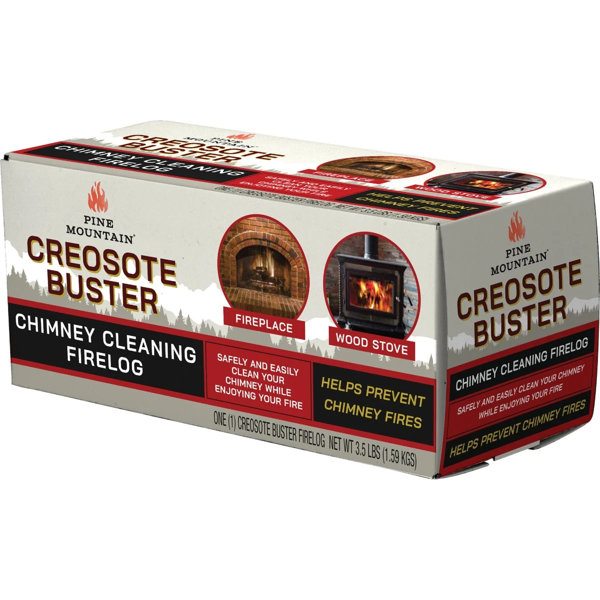 Lightweight Pine Mountain 3-1 2 Lb. Log Creosote Remover Refined