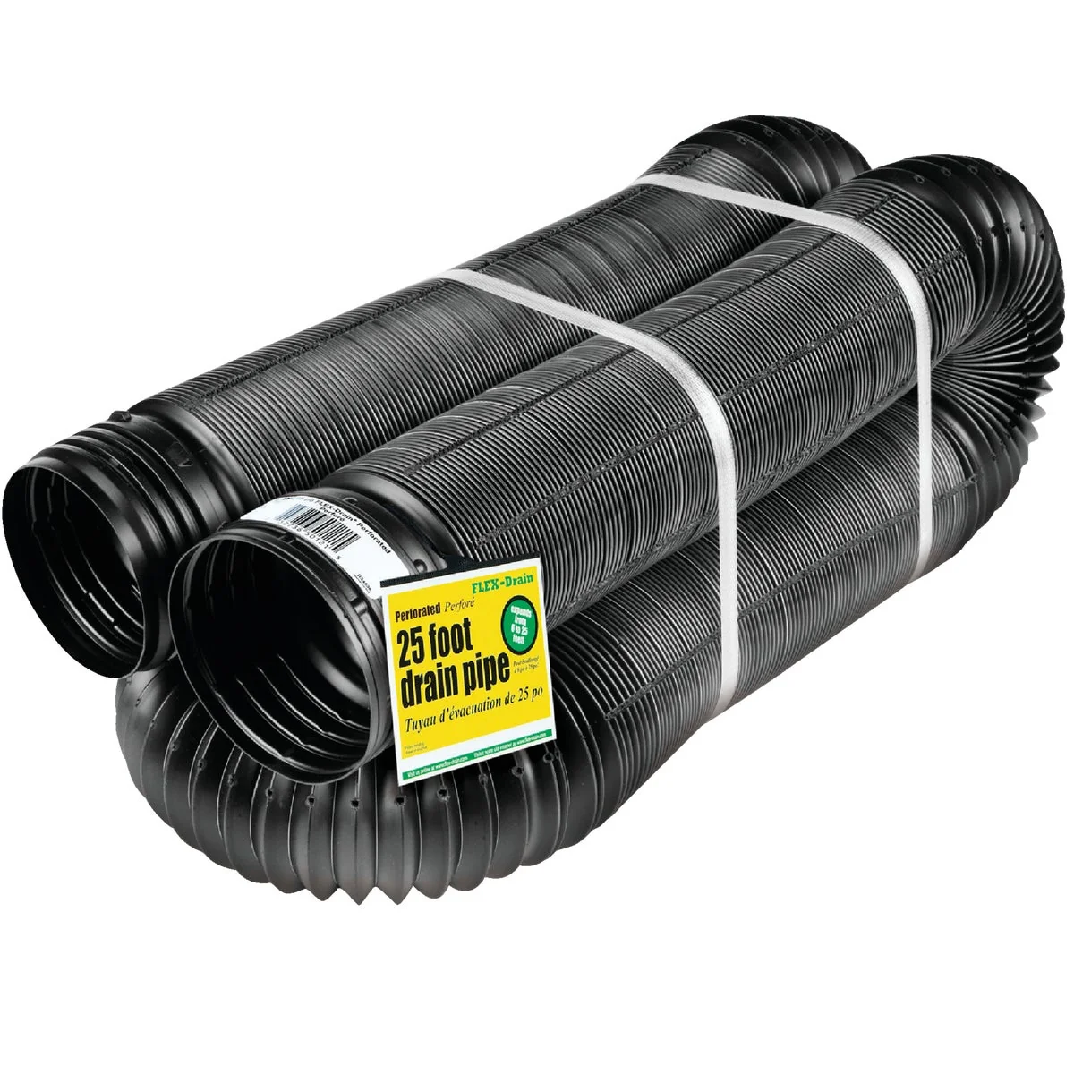 Detailed Amerimax 4 In. X 25 Ft. FLEX-Drain Expandable Perforated Drainage Pipe Versatile