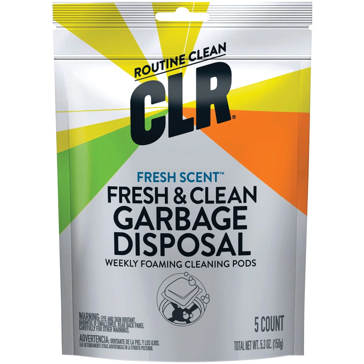 Top-Quality CLR Fresh Clean Foaming Garbage Disposer Cleaner Pods 5-Count Original Design