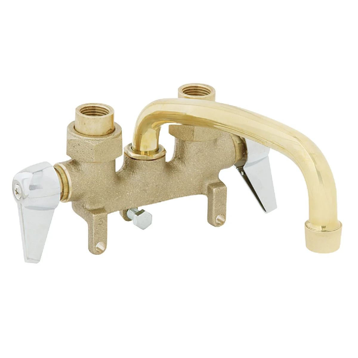 Elegant B K Chrome-Plated Handles 3-3 8 In. Center Distance Rough Brass Laundry Faucet High-Grade
