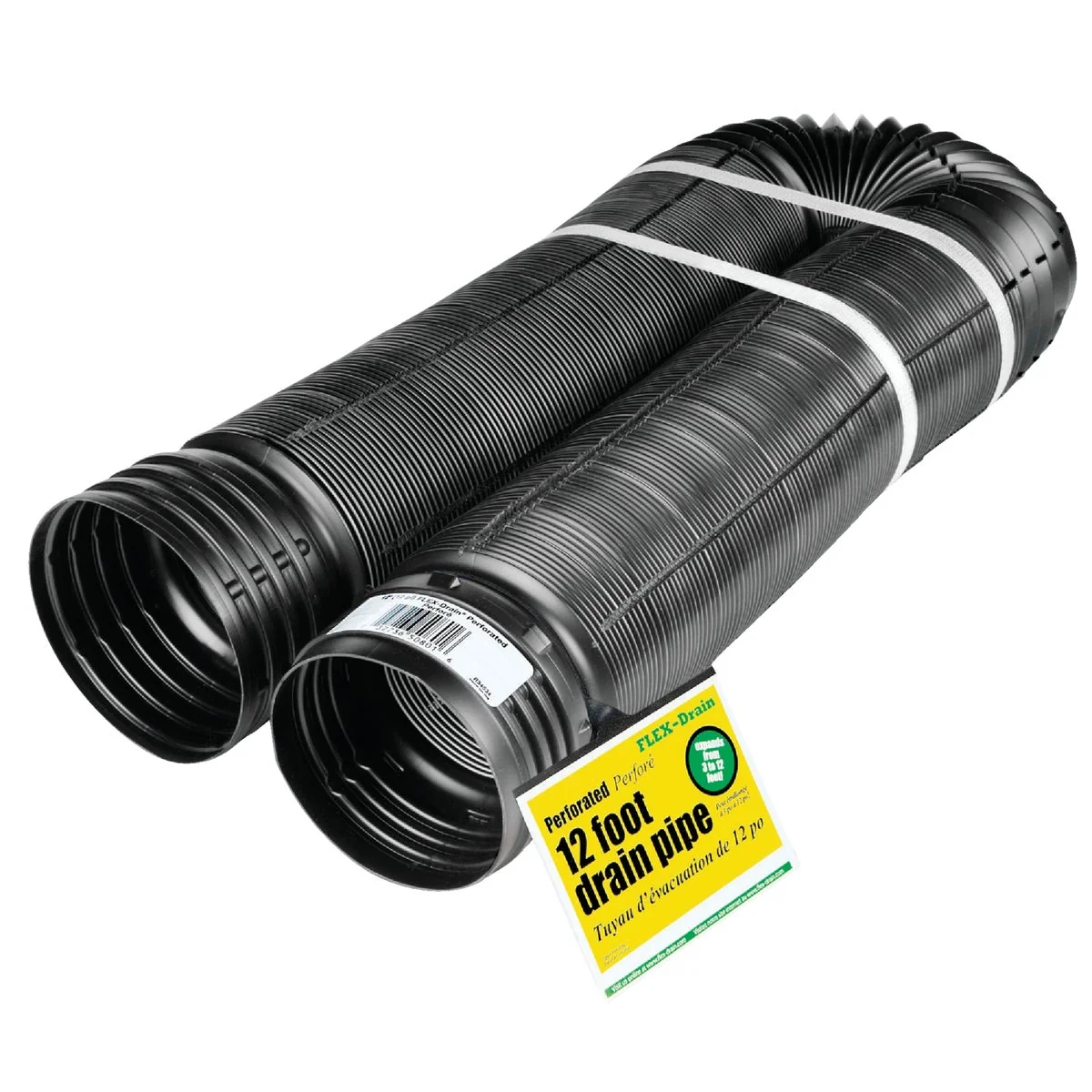 Efficient Amerimax 4 In. X 12 Ft. FLEX-Drain Expandable Perforated Drainage Pipe Trusted