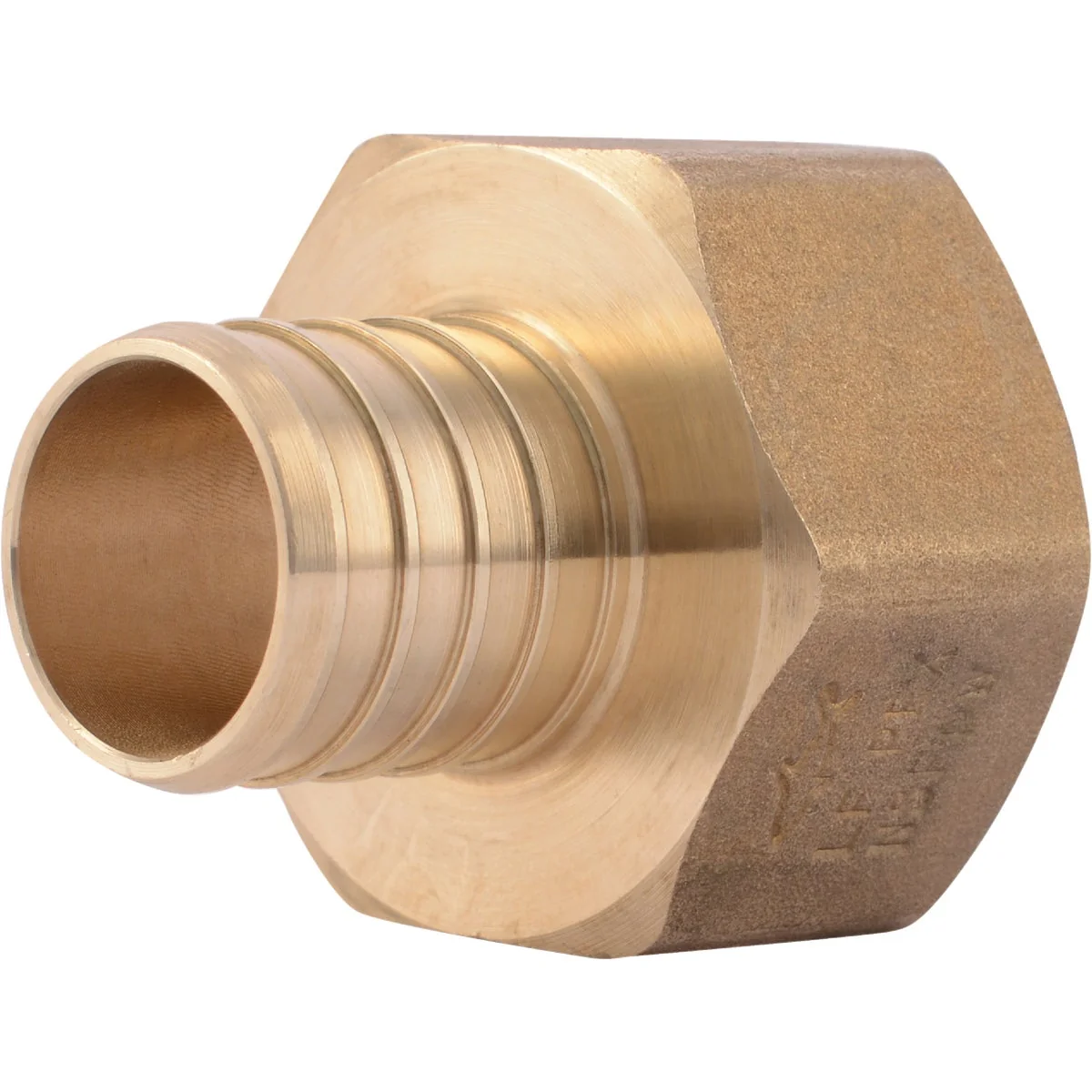 Solid SharkBite 1 In. Barb x 1 In. FIP Brass PEX Adapter Top-Quality