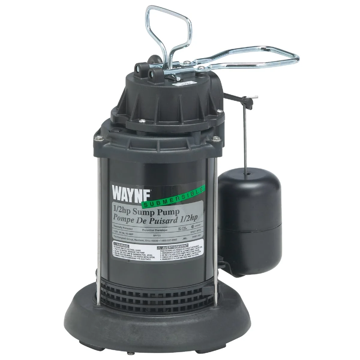 Official Wayne SPF Series 1 2 HP 115V Submersible Sump Pump Comfortable