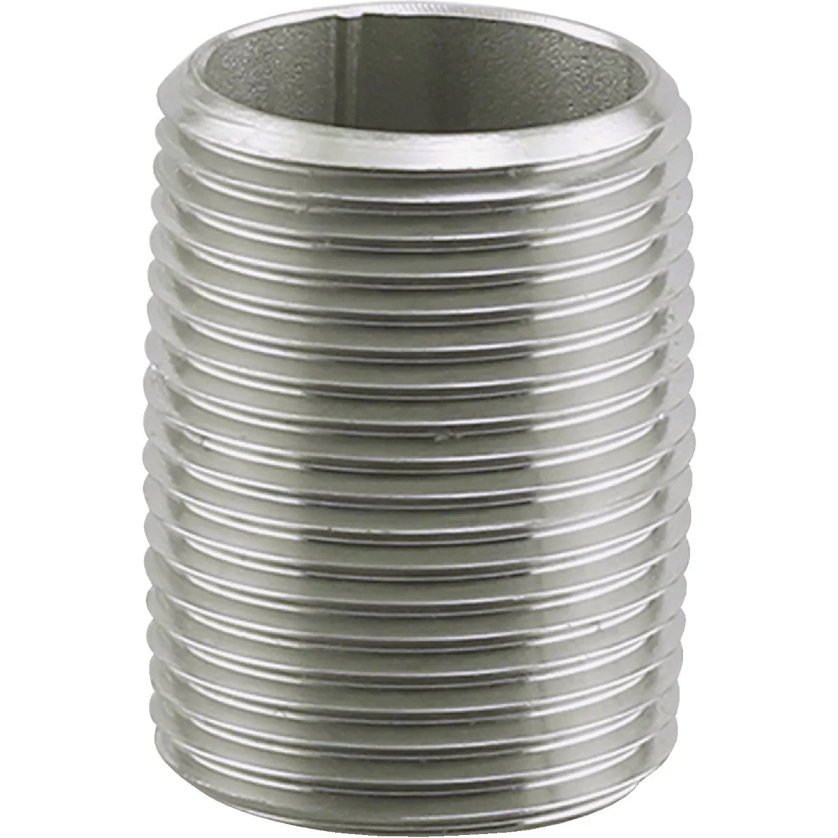 Eco-Friendly PLUMB-EEZE 1 2 In. MIP x Close Stainless Steel Nipple Responsible