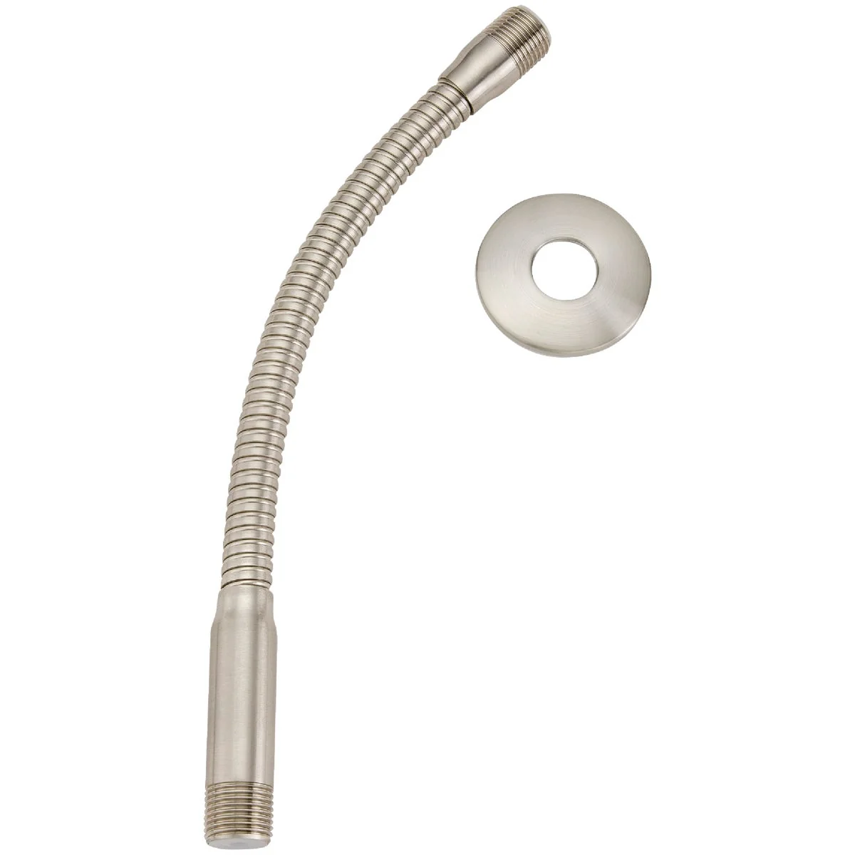 Environmentally Friendly Do it 11-1 2 In. Brushed Nickel Flexible Shower Arm with Flange Comfortable
