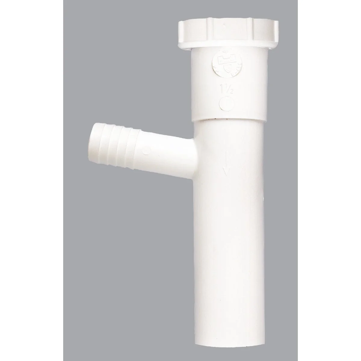 Elegant Do it 1-1 2 In. x 8 In. 7 8 In. White Dishwasher Tailpiece High-Performance