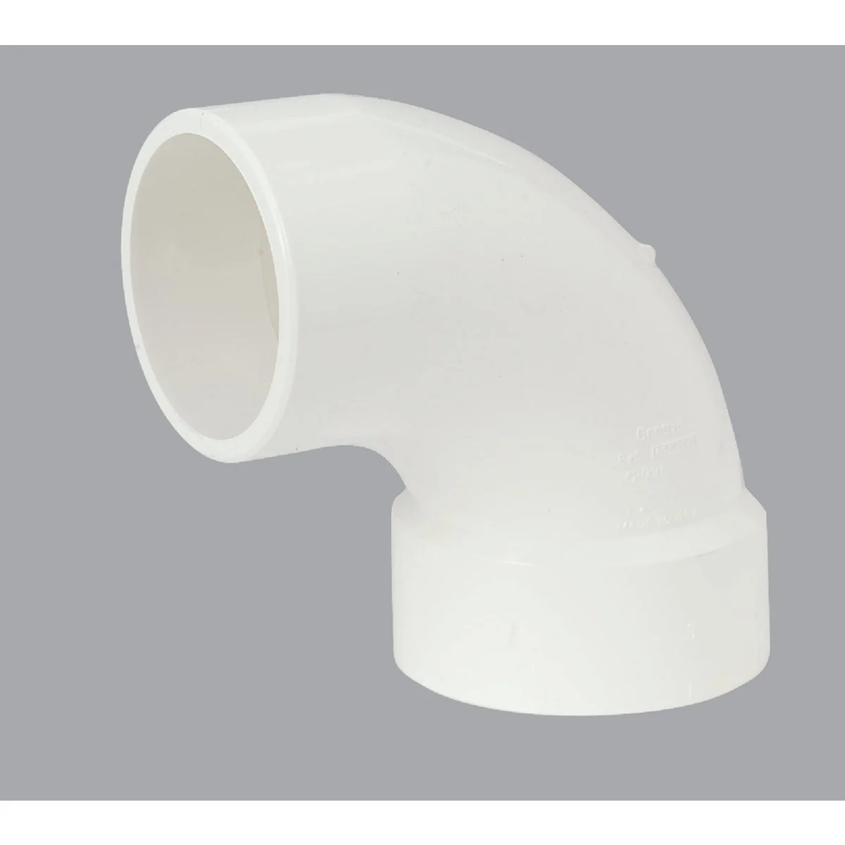 Clean Charlotte Pipe 3 In. Schedule 40 90 Deg. DWV PVC Street Elbow 1 4 Bend Specialty