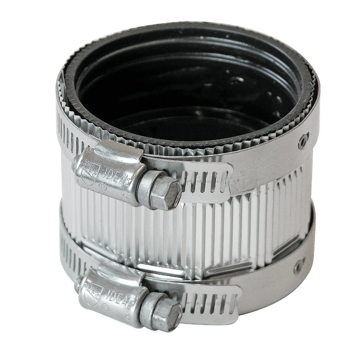 Selected Black Swan 2 In. Neoprene No-Hub Coupling with Stainless Steel Clamps Lightweight