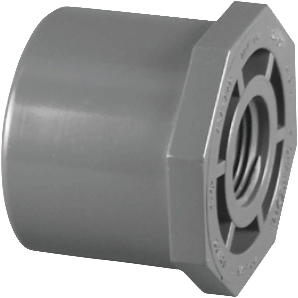 Soft Charlotte Pipe 1 In. Spigot x 1 2 In. FIP Schedule 80 Reducing PVC Bushing Prestigious