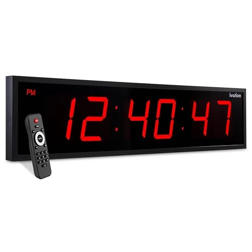 High-Quality Oversized Digital Wall Clock with Large LED Display Timer Enhanced