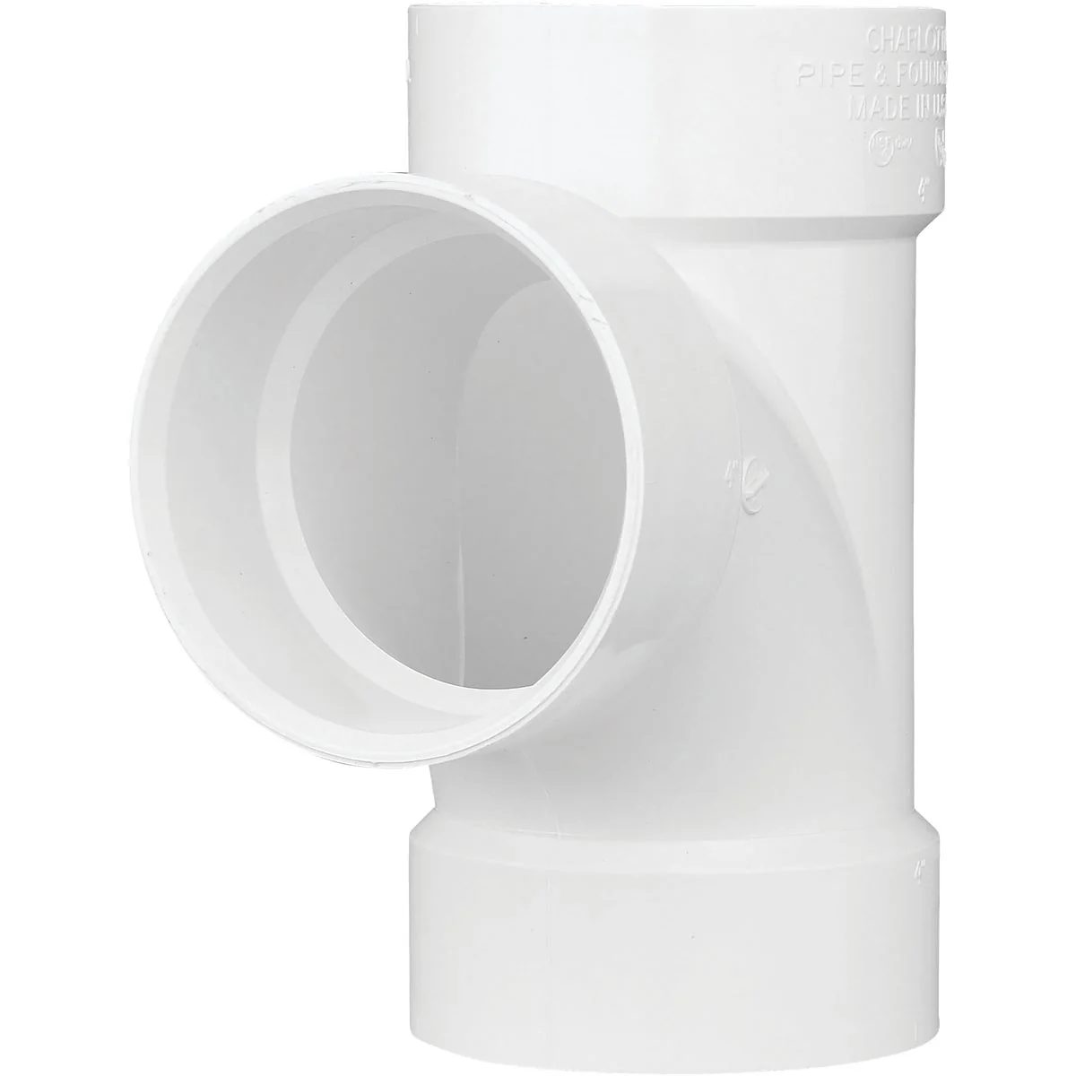 Top-Quality Charlotte Pipe 4 In. Schedule 40 Sanitary PVC Tee Enhanced