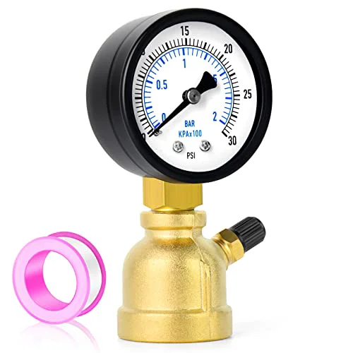User-Friendly 0 30Psi Forged Brass Air Test Pressure gauges Elite