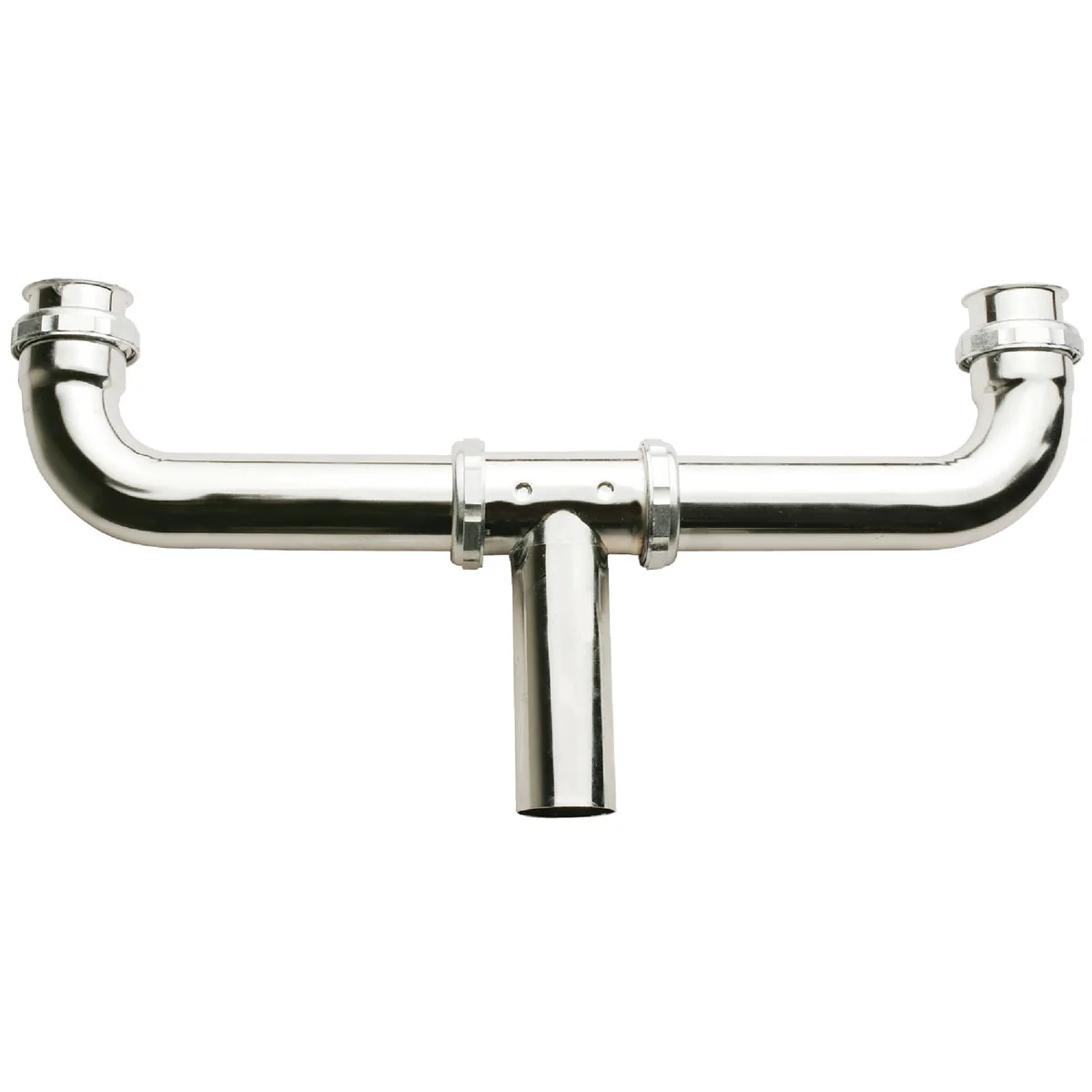 Professional Do it 1-1 2 In. x 16 In. Chrome Plated Center 22 Gauge Outlet Continuous Waste Fine Crafted