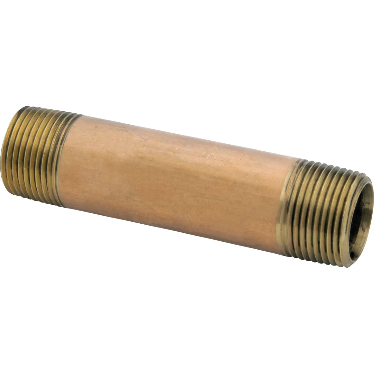 World-Class Anderson Metals 1 8 In. x 2 In. Red Close Brass Nipple Detailed