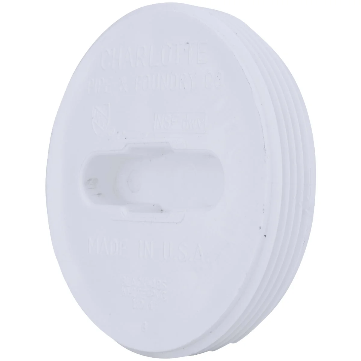 Reliable Charlotte Pipe 4 In. Schedule 40 DWV Toe-Saver PVC Floor Plug Natural