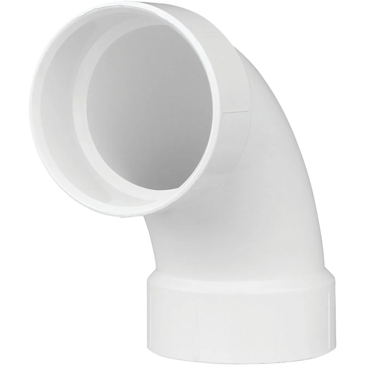 Official Charlotte Pipe 4 In. Schedule 40 90 Deg. Long Sweep DWV PVC Elbow 1 4 Bend Genuine