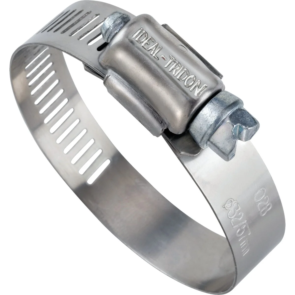 User-Friendly I 1 In. – 2 In. 57 Stainless Steel Hose Clamp with Zinc-Plated Carbon Steel Screw Superior