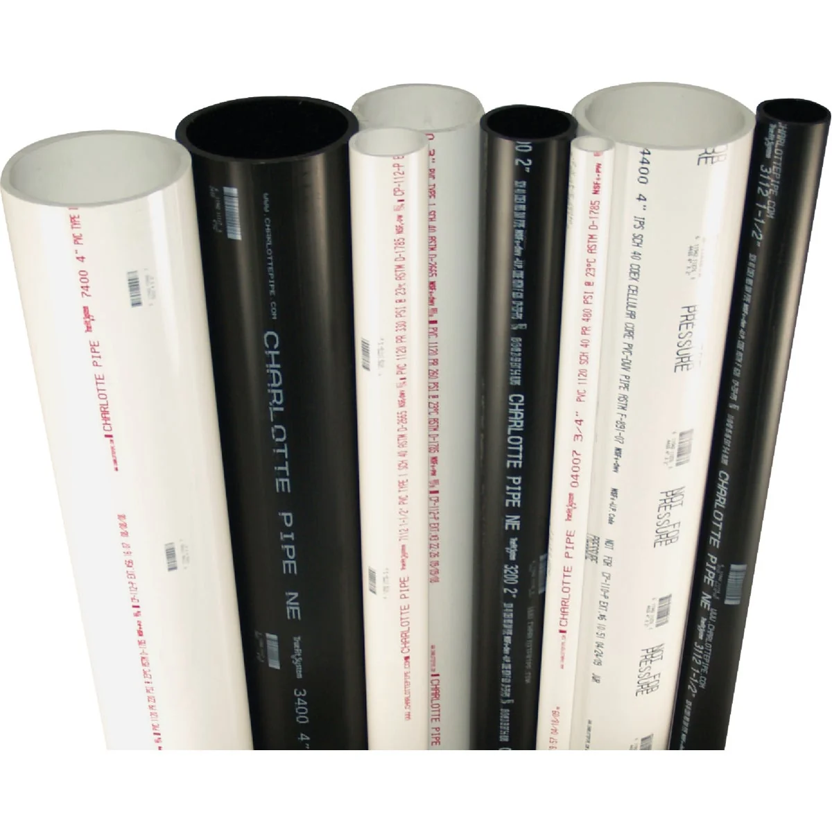 Smooth Charlotte Pipe 3 In. x 10 Ft. ABS DWV Pipe Fashionable