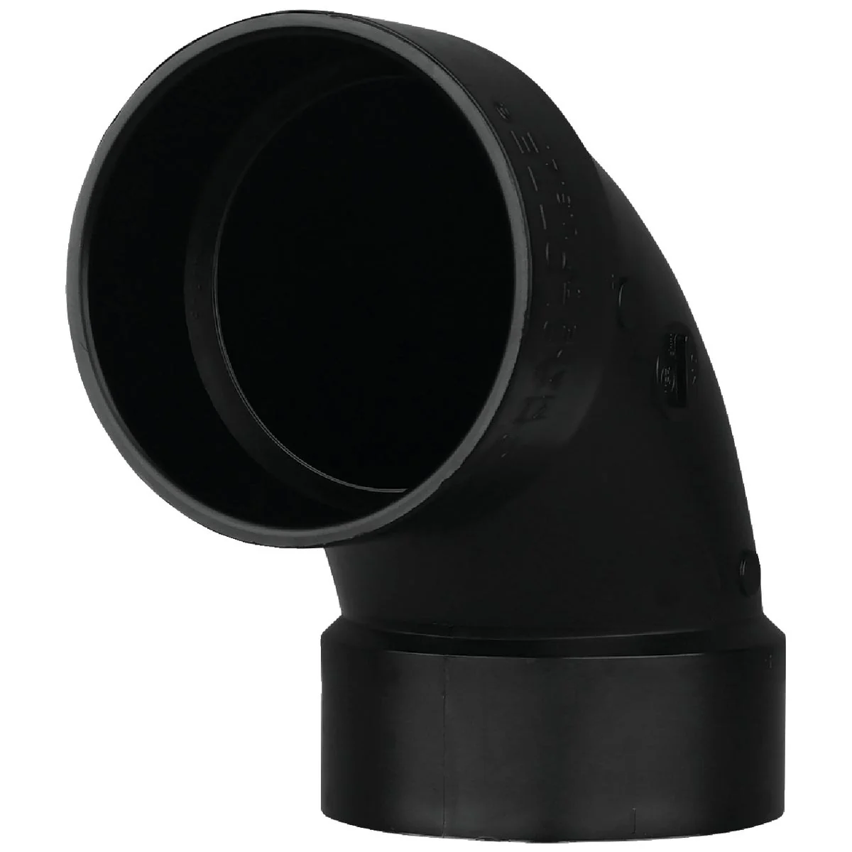Sophisticated Charlotte Pipe 2 In. Hub x Hub 90 Deg. Sanitary ABS Elbow 1 4 Bend Fine