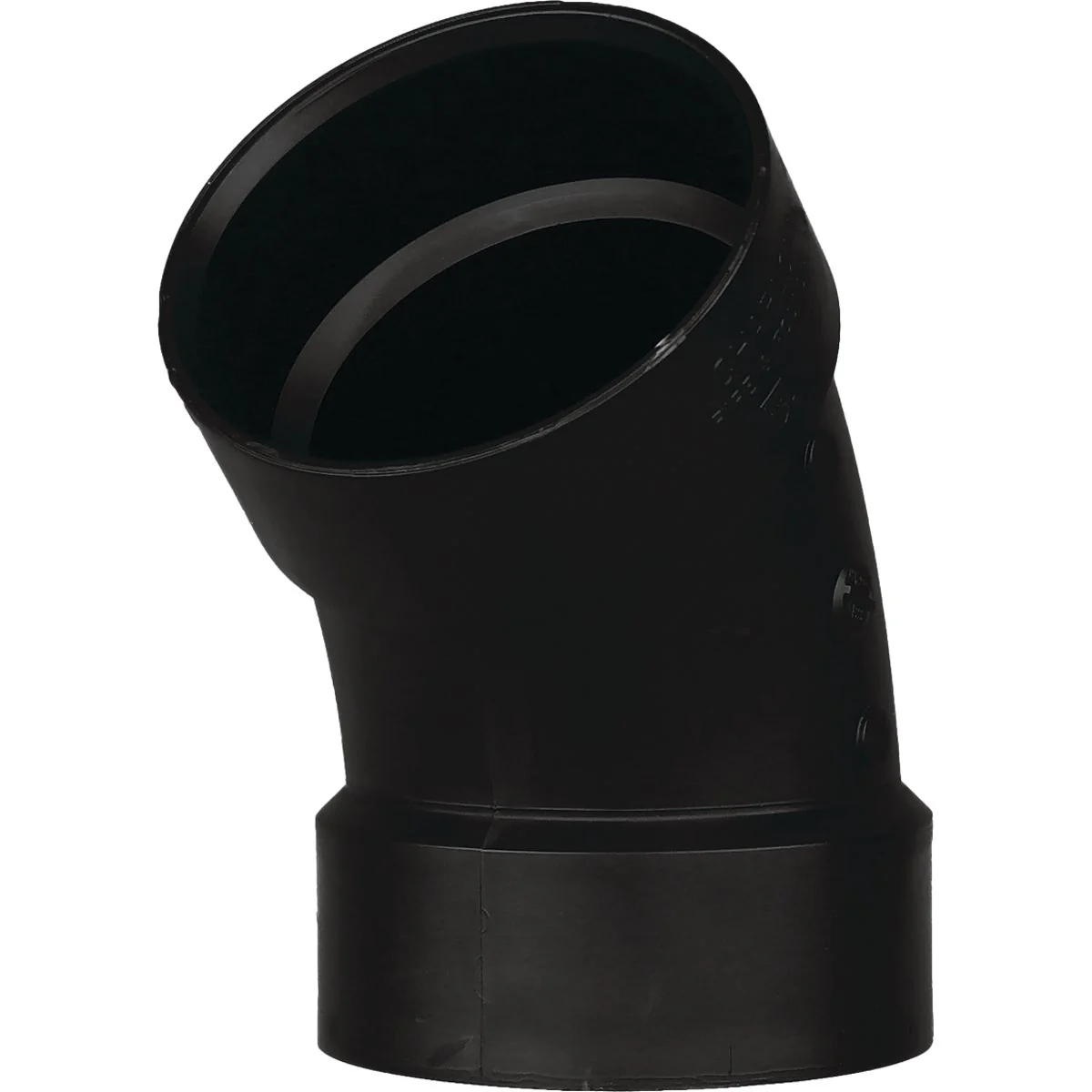 Trendy Charlotte Pipe 1-1 2 In. Hub x Hub 45 Deg. ABS Elbow 1 8 Bend Exclusive