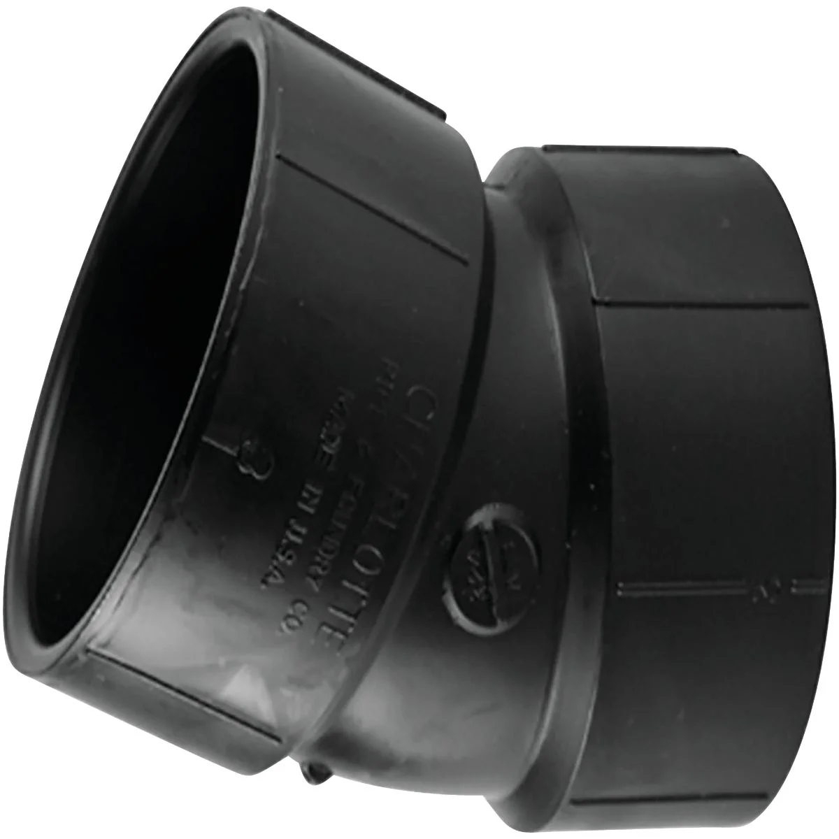Advanced Charlotte Pipe 1-1 2 In. Hub x Hub 22-1 2 Deg. ABS Elbow 1 16 Bend Versatile