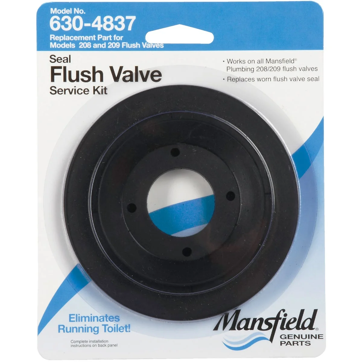 Quality Mansfield Flush Valve Seal for No. 208 209 Watersaver Flexible