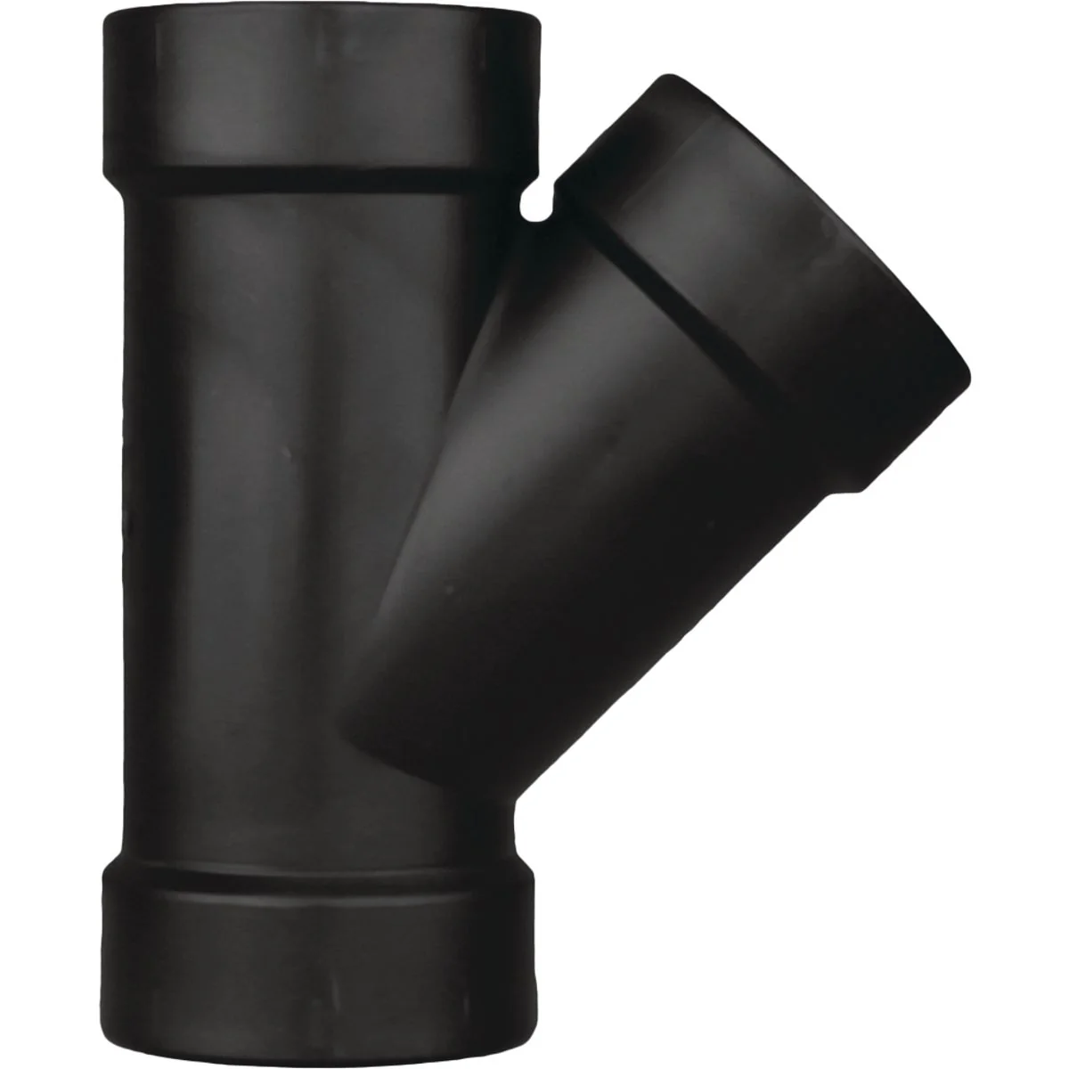 Smooth Charlotte Pipe 2 In. Hub x Hub x Hub ABS Wye Specialty