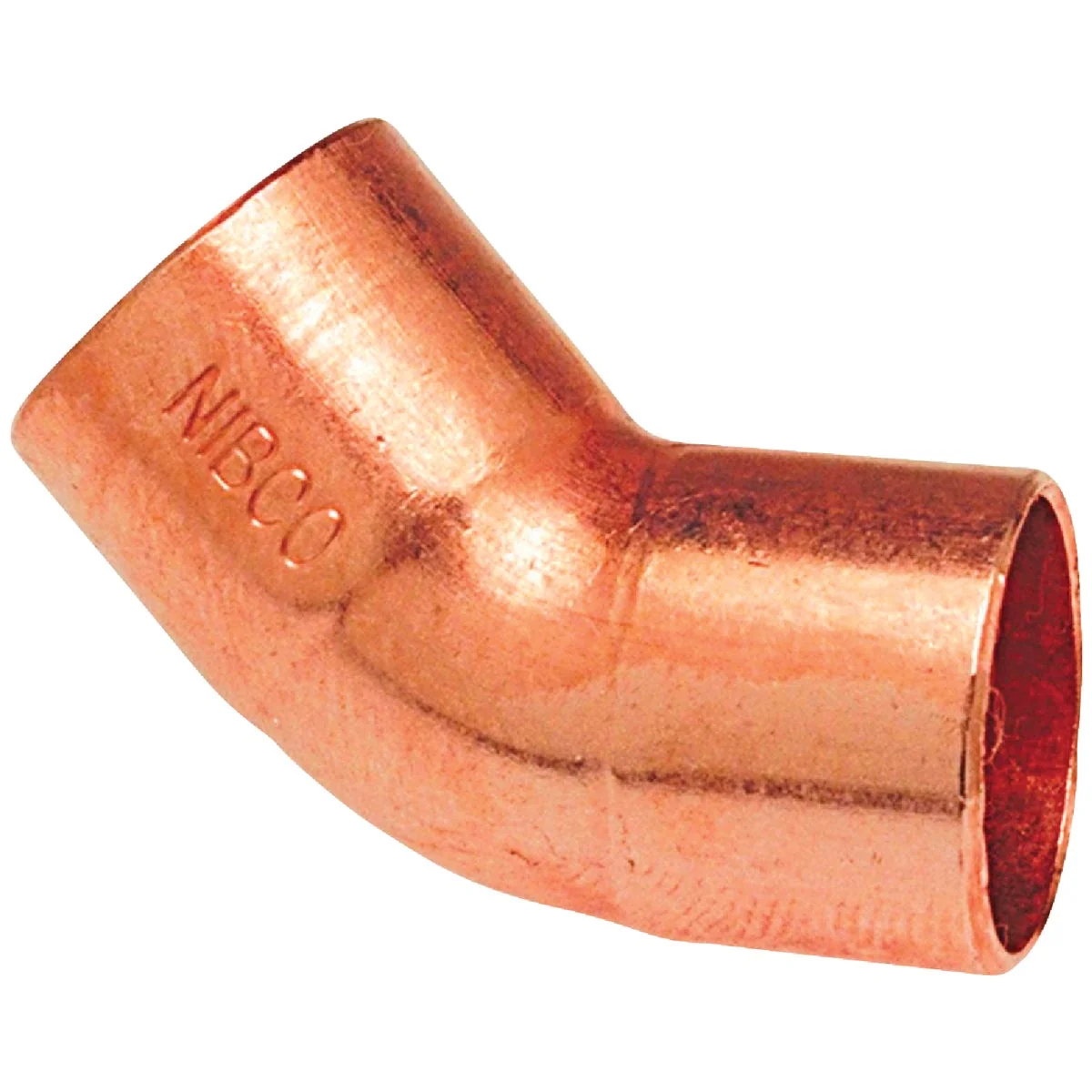 Authentic NIBCO 3 8 In. CxC 45 Deg. CxC Copper Elbow 1 8 Bend Clean