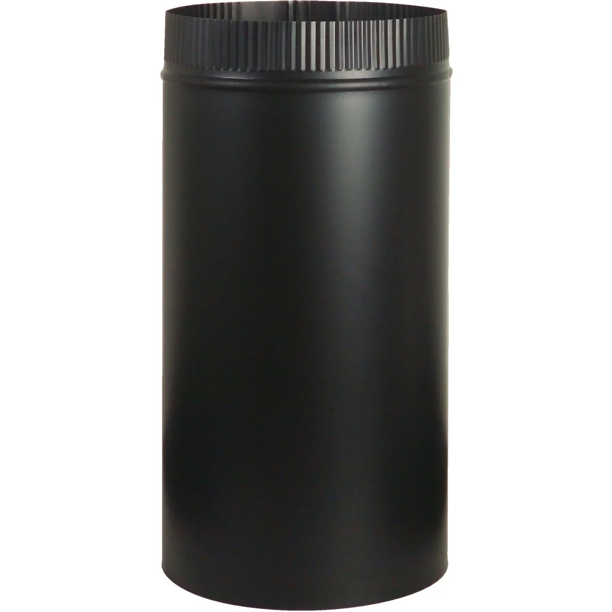Solid Imperial Snaplock 7 In. x 12 In. 1200 F Black Stove Pipe Lightweight