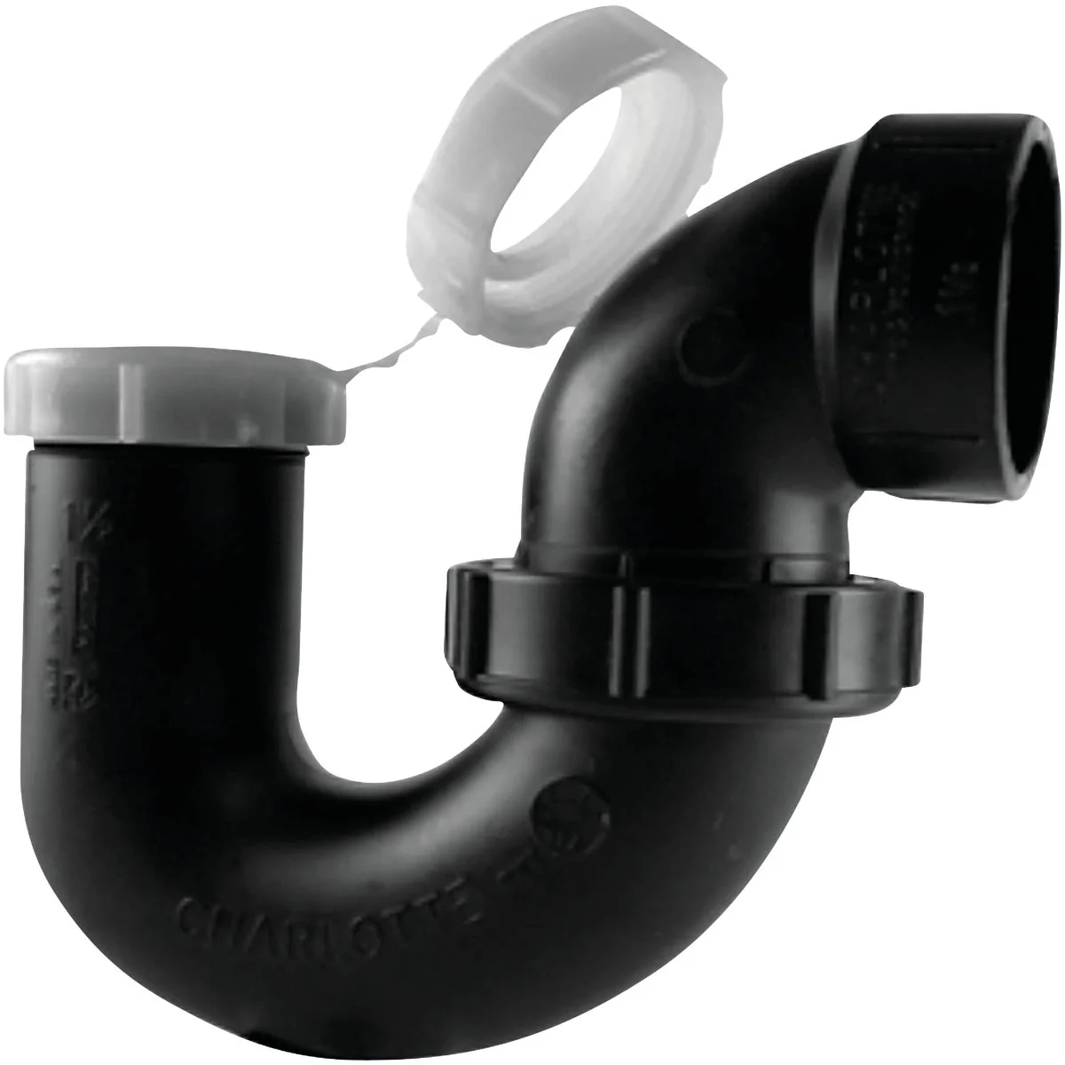Excellent Charlotte Pipe 1-1 4 In. 1-1 2 In. Black ABS P-Trap Minimalist