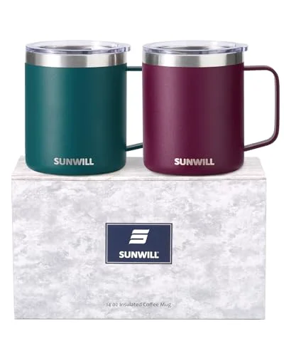 Next-Generation Travel Coffee Mug Set of 2 2 Count Eco-Friendly