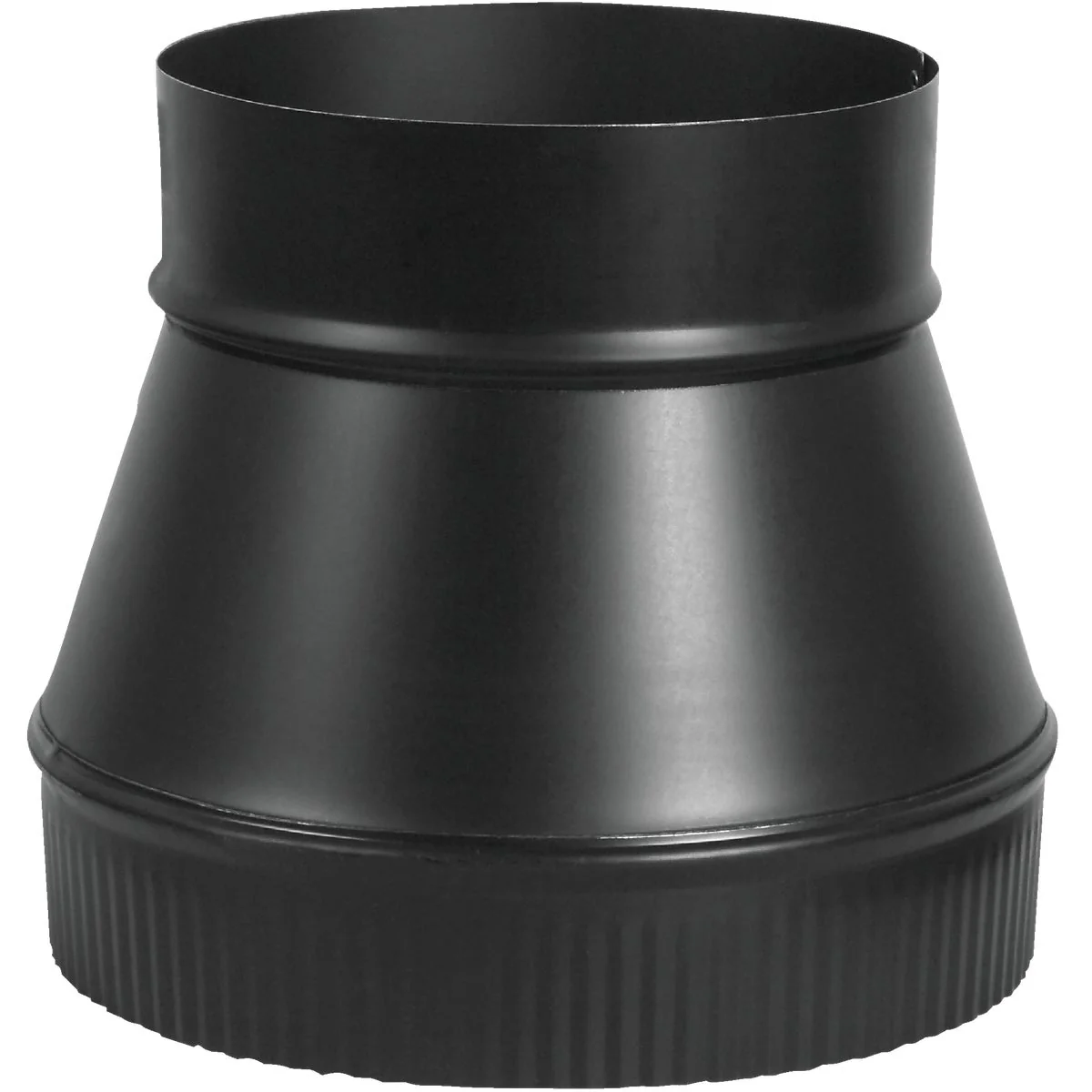 Expertly Made Imperial Single Wall 7 In. – 8 In. 24 ga Black Increaser Versatile