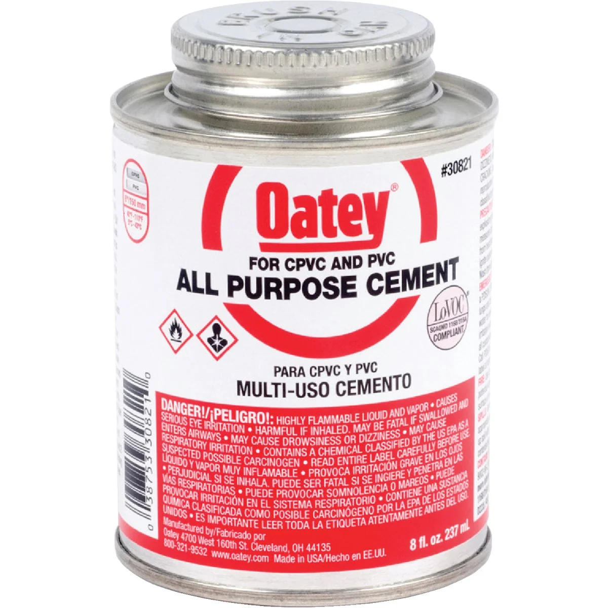 Effective Oatey 8 Oz. Heavy Bodied Clear Multi Purpose Cement CPVC and PVC Modern