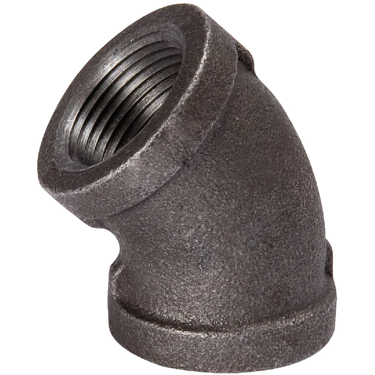 Minimalist Southland 1 2 In. 45 Deg. Malleable Black Iron Elbow 1 8 Bend Soft