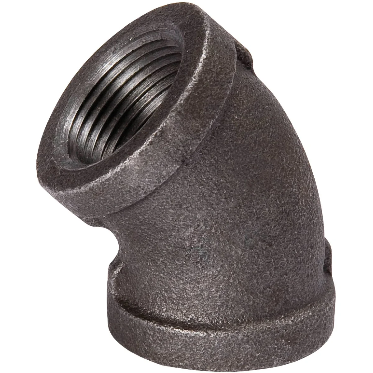 Enhanced Southland 3 8 In. 45 Deg. Malleable Black Iron Elbow 1 8 Bend Breathable