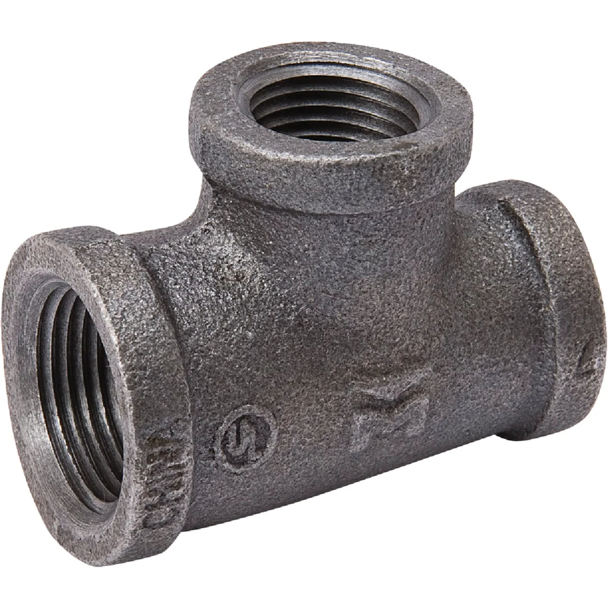 Secure Southland 3 4 In. x 1 2 In. x 1 2 In. Reducing Malleable Black Iron Tee Lightweight