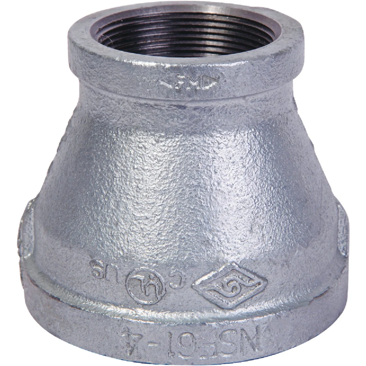 Dependable Southland 2 In. x 1-1 2 In. FPT Reducing Galvanized Coupling Trendy