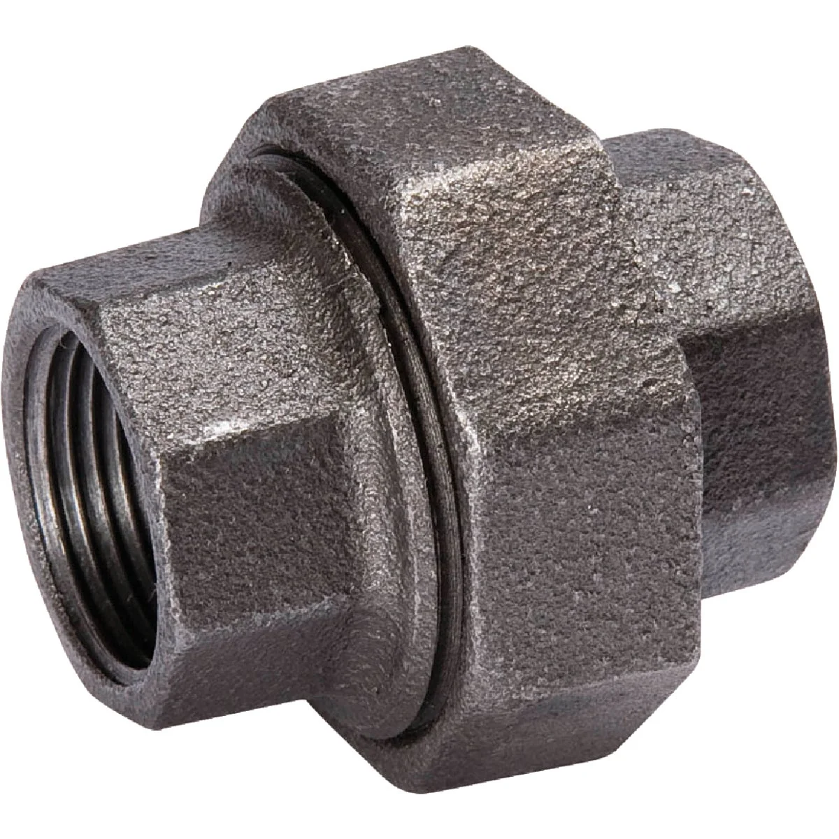 Clean Southland 1-1 2 In. Ground Joint Malleable Black Iron Union Fine