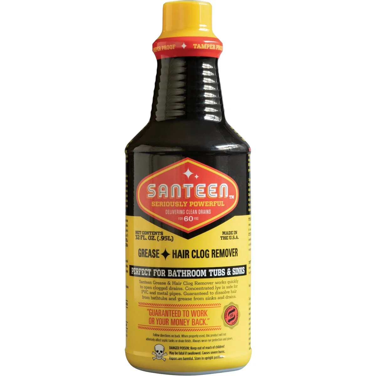 Fast Santeen 32 Oz. Grease Hair Drain Clog Remover Certified