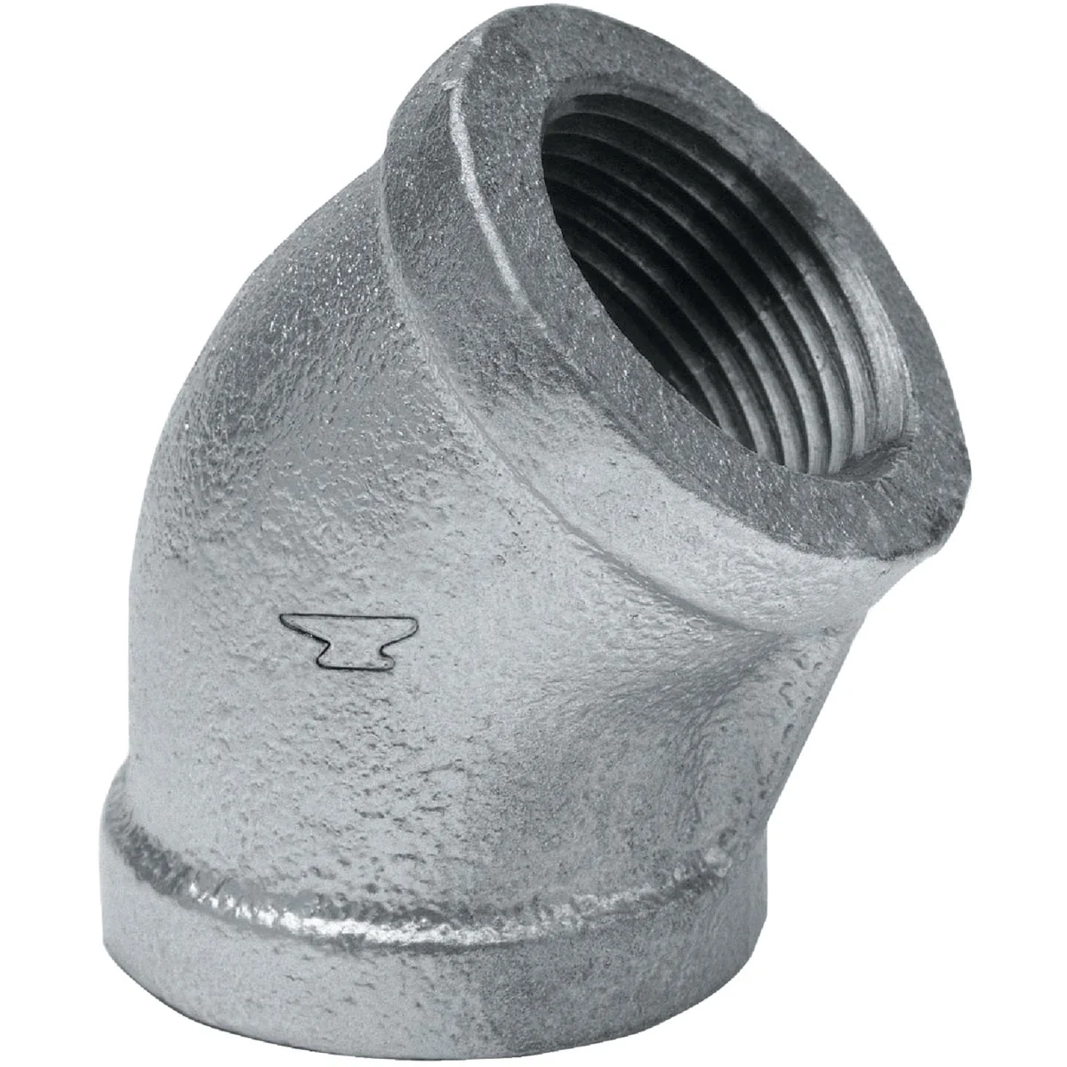 Proven Anvil 1 In. 45 Deg. Galvanized Elbow 1 8 Bend Professional