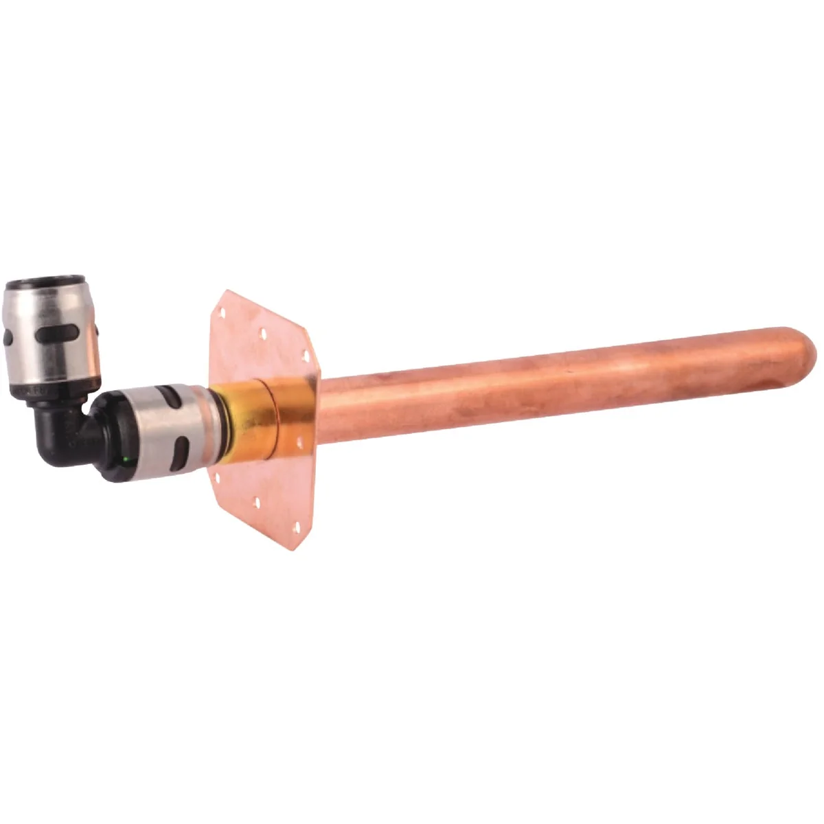 Professional SharkBite EvoPex 1 2 In. x 8 In. PEX Stubout with Bracket Push-to-Connect Plastic Elbow Healthy
