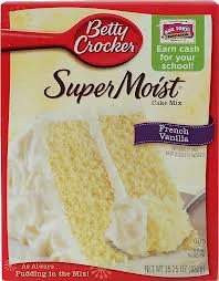 Environmentally Friendly Betty Crocker Super Moist French Vanilla Cake Mix 15.25 Oz 2 Pack Specialty