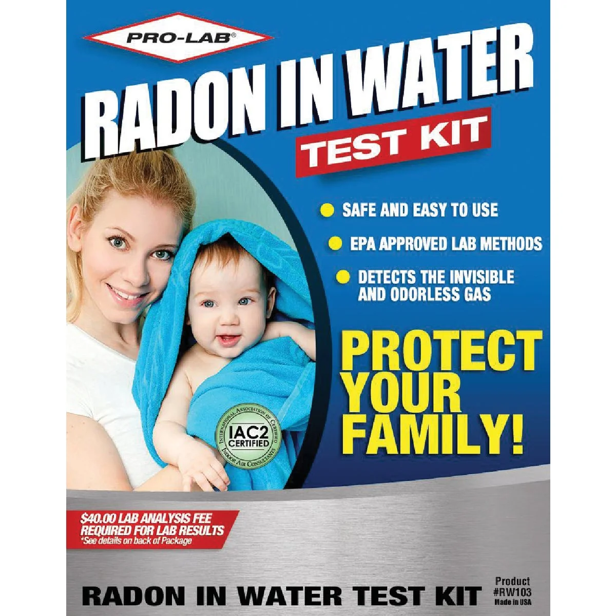 Modern Pro Lab Drinking Water Radon Test Kit Proven
