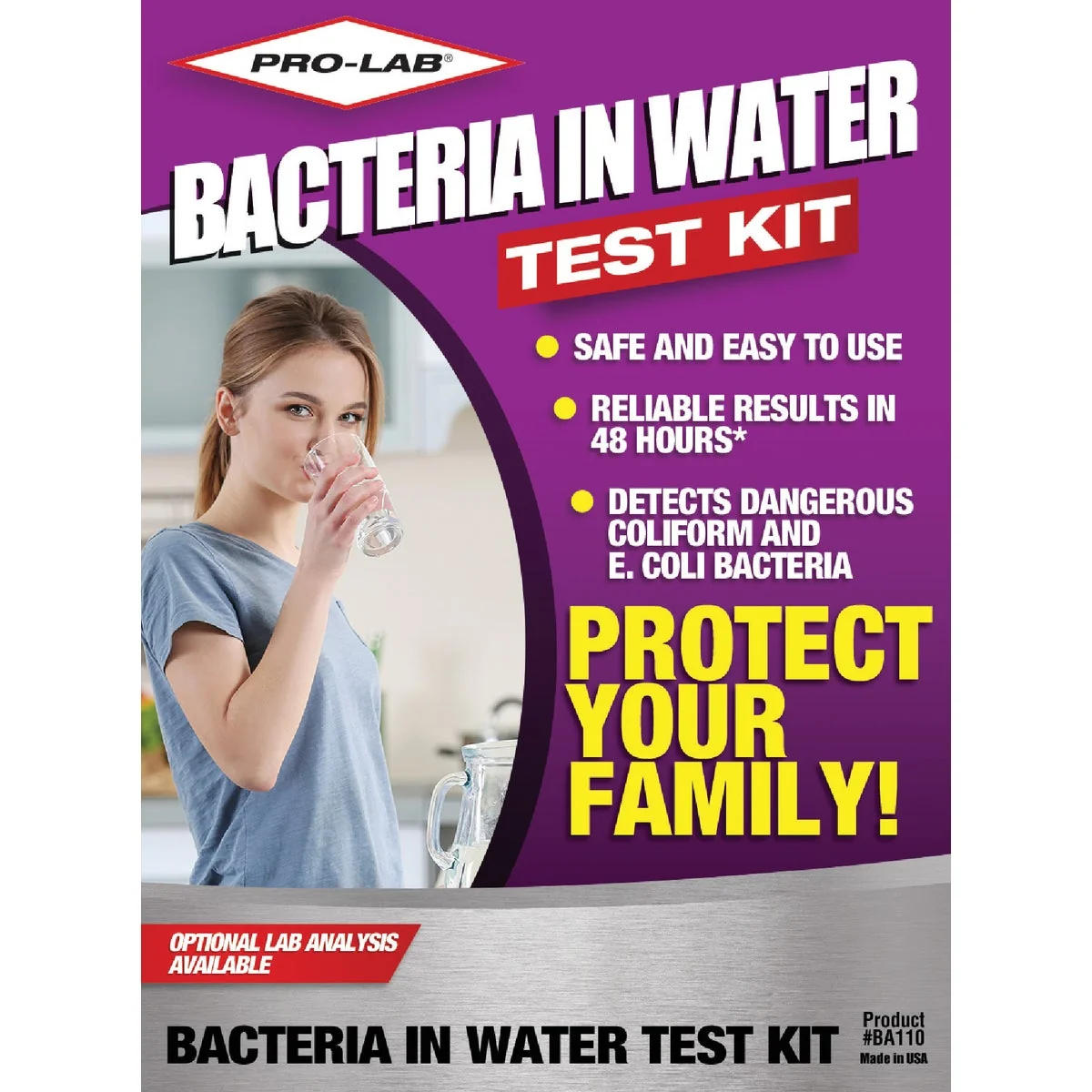 Professional Pro Lab Water Bacteria Test Kit Easy-to-Use