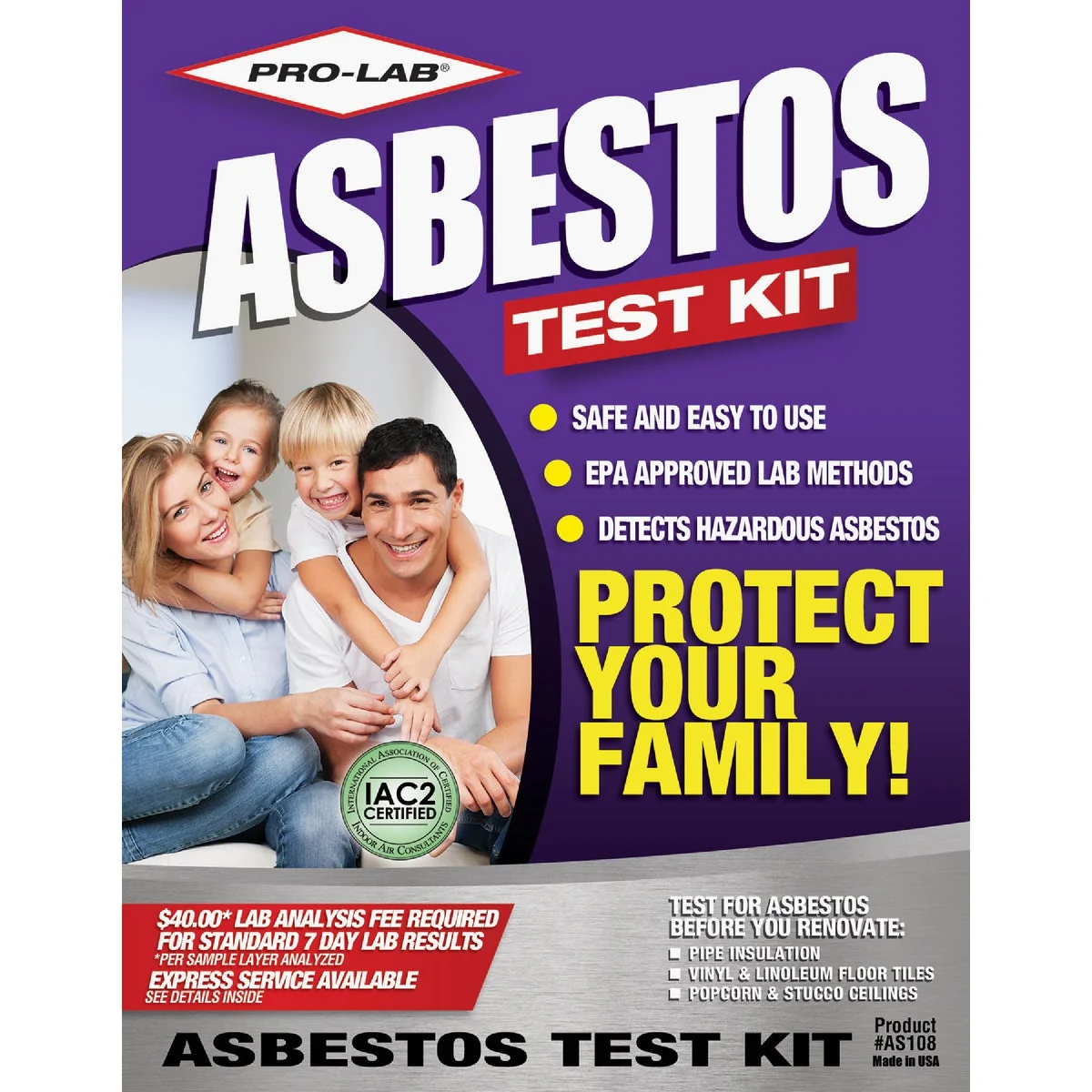 Environmentally Friendly Pro Lab Asos Test Kit Flexible