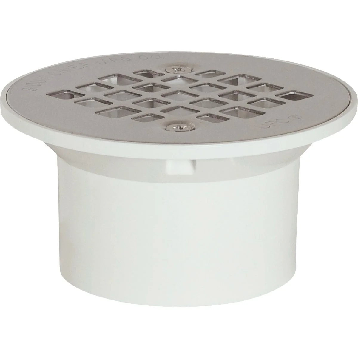 Smart Sioux Chief 3 In. x 4 In. PVC Stainless Steel Screw Floor Drain User-Friendly