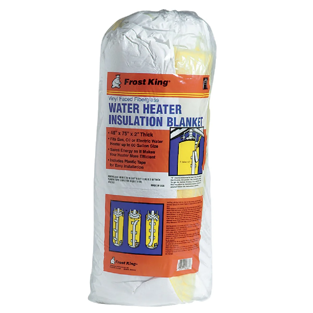 Traditional Frost King 2 In. Water Heater Insulation Jacket 6.7-R Value Reliable