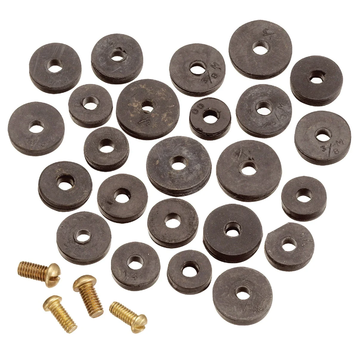 Recyclable Do it Assorted Black Flat Faucet Washer 20 Ct. Carefully Designed